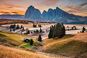 Seiser Alm, Dolomites，南蒂罗尔，意大利，欧洲