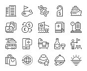 商务旅行-轻线图标