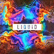 液体颜色熔化波流动液体运动抽象背景