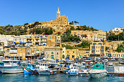 瓦莱塔，马耳他天际线和城市景观