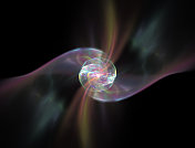 发光粒子和线条的光爆炸 发光粒子和线条的光爆炸