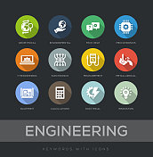 工程平面设计图标集