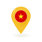 越南地图引脚图标