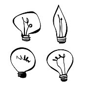 灯泡卡通插图 灯泡卡通插图