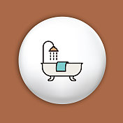 浴缸家居改善DIY图标 浴缸家居改善DIY图标