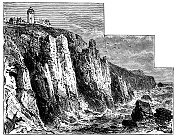 英国康沃尔郡蜥蜴村的蜥蜴灯塔，建于19世纪