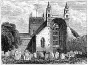 图克斯伯里修道院，英国图克斯伯里，19世纪