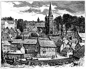 英国赫特福德郡的哈特菲尔德镇――19世纪