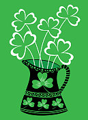 三叶草的背景。