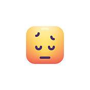 Emoticon设计立方体形状颜色渐变