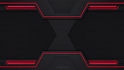 红色和黑色对比抽象技术背景。布局设计技术。矢量企业设计。