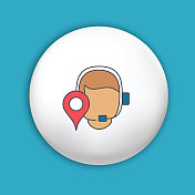 物流配送和运输细线图标-物流支持 物流配送和运输细线图标-物流支持