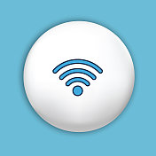 网页用户界面图标在细线风格- Wifi 网页用户界面图标在细线风格- Wifi