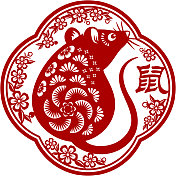 新年老鼠纸