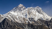 喜马拉雅山的全景图