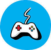 视频游戏控制器涂鸦