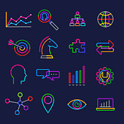 商业策略图标集 商业策略图标集