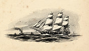 古帆船普鲁士护卫舰亚马逊号