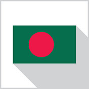 孟加拉国灰色阴影旗图标