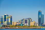 阿塞拜疆巴库市中心的新摩天大楼