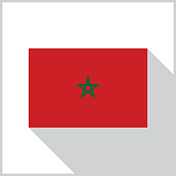 摩洛哥灰色阴影旗图标