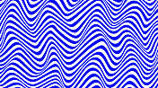 抽象曲线背景在白色和蓝色，波模式