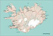 冰岛的路线图