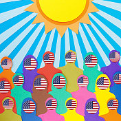 阳光下的美国人