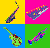 爵士乐器图标 爵士乐器图标