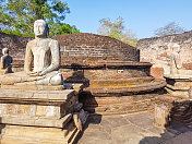 Polonnaruwa Vatadage修道院，斯里兰卡