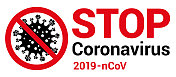 停止Coronaviru概念