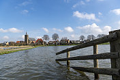 荷兰Overijssel的IJssel河的高水位
