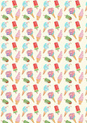 无缝图案与冰淇淋 无缝图案与冰淇淋