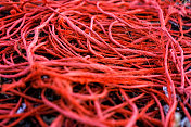 红橙色尼洛普绳绳细部