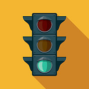 绿灯交通灯图标