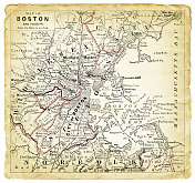 波士顿地图1887年