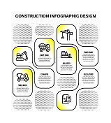 信息图设计模板与建设关键字和图标 信息图设计模板与建设关键字和图标