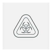 生物危害标志标志,矢量图标 生物危害标志标志,矢量图标