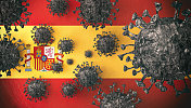 西班牙- Covid-19冠状病毒大流行细胞
