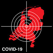 COVID-19荷兰目标地图图标