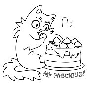 猫吃蛋糕 猫吃蛋糕