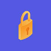 锁等距图标 锁等距图标