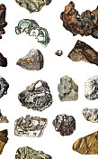 矿物及其结晶形式，无缝模式