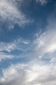 云彩和蓝天的背景
