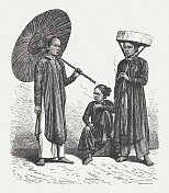 越南人,木刻,1893年出版 越南人,木刻,1893年出版
