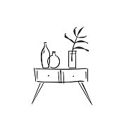 五斗橱的草图 五斗橱的草图