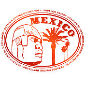 复古墨西哥旅行护照盖章
