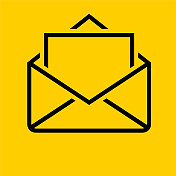 打开电子邮件邮件图标