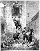 西班牙马德里街头的音乐家小夜曲 西班牙马德里街头的音乐家小夜曲