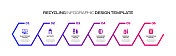 回收和零浪费信息图模板，元素和图标。简单的矢量信息图设计